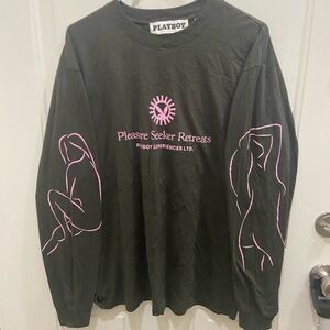 Long sleeve playboy shirt.